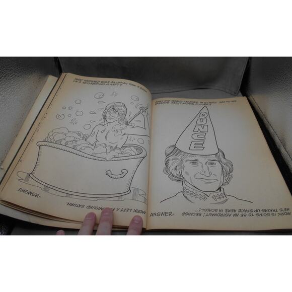Mork & Mindy Mork From Ork Outerspace Activity Book 10% Used 1979 Vintage - Picture 6 of 10